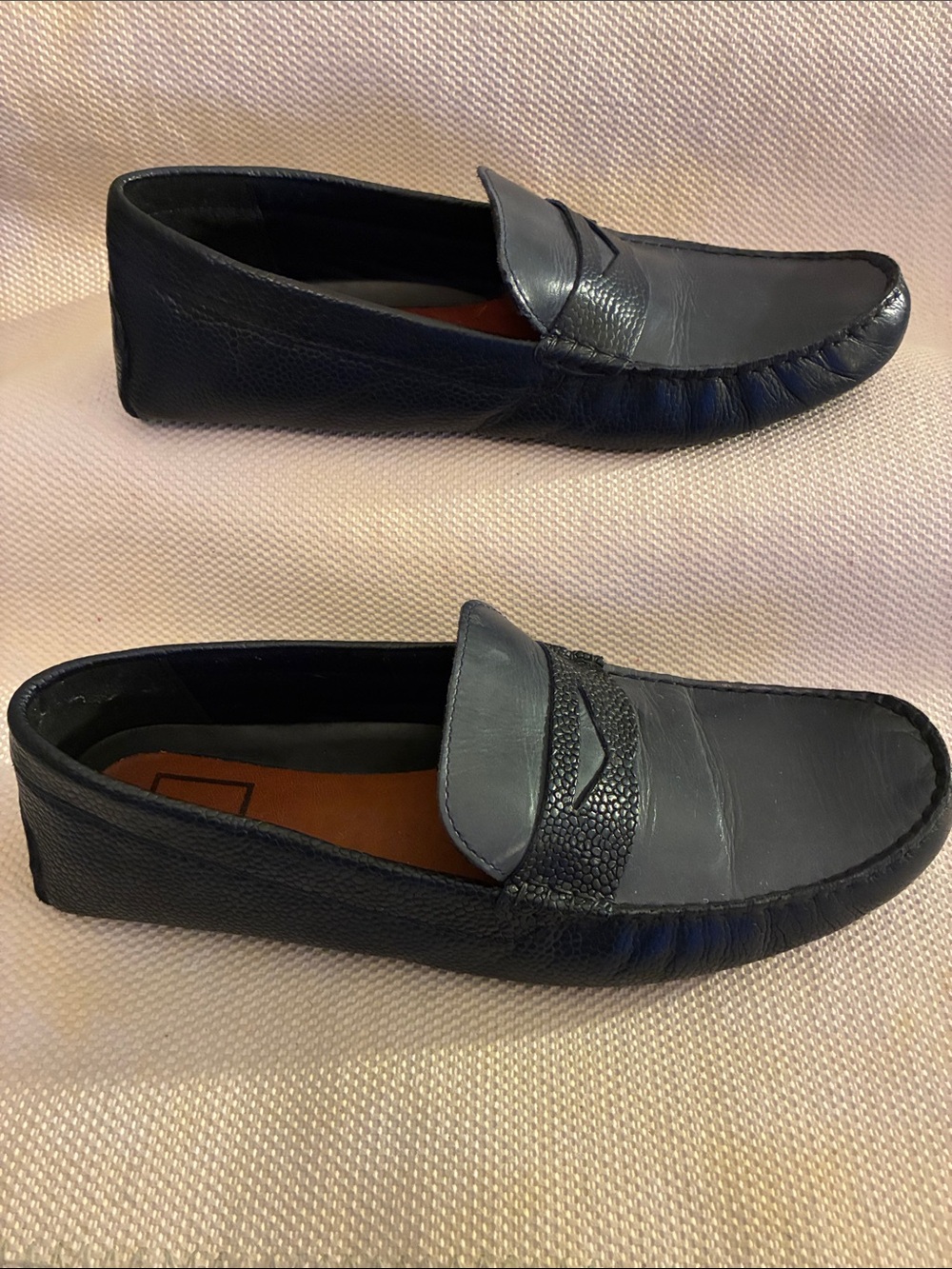 ASOS Men's Black Leather Penny Loafers-Excellent preowned condition